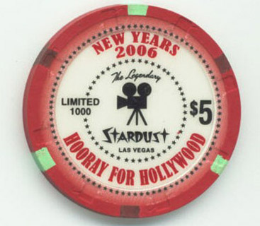 Stardust Lido De Paris New Year 2006 $5 Casino Chip