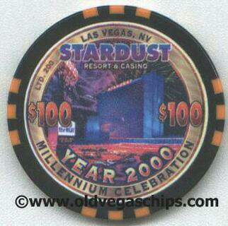 Stardust Millennium $100 Casino Chip