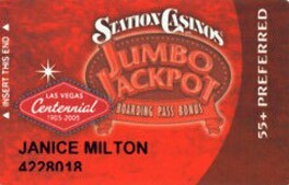 Station Casinos Las Vegas Centennial Slot Club Card