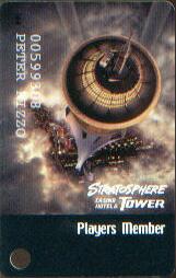 Las Vegas Stratosphere Tower Players Member Slot Club Card