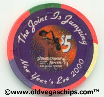 Stratosphere New Year 2001 $5 Casino Chip