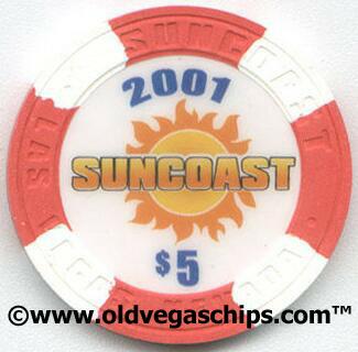 Las Vegas Suncoast Casino 1st Anniversary $5 Casino Chip