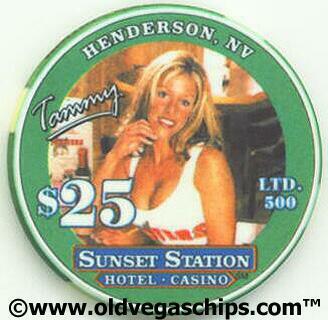 Las Vegas Sunset Station Hooters Grand Opening $25 Casino Chip