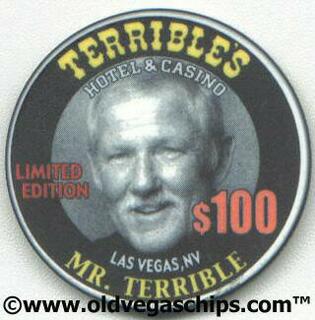 Las Vegas Terrible's Casino First Anniversary $100 Casino Chip