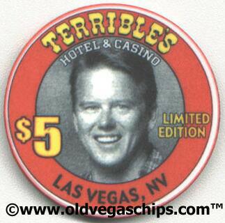 Las Vegas Terrible's Casino First Anniversary $5 Casino Poker Chips