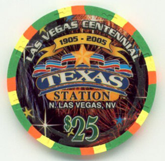 Texas Station Las Vegas Centennial $25 Casino Chip 