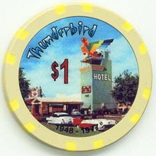 Thunderbird Hotel Fantasy/Novelty $1 Casino Chip
