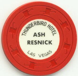Las Vegas Thunderbird Hotel Ash Resnick $1 Casino Chip