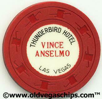 Las Vegas Thunderbird Hotel Vince Anselmo $1 Casino Chip