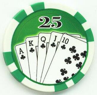 Winning Hand 25 Poker Chip