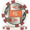 4 Aces $5 Poker Chips