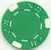 Lucky 7's Green Poker Chips