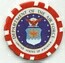 Department of the Air Force Red Poker Chip