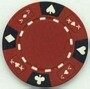 Cowboys & Bullets Red Poker Chip