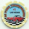Classic Cars $1 Poker Chip 1955 Ford Thunderbird