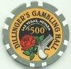 Dillinger's Gambling Hall $500 Poker Chips