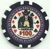 The Gambler $100 Poker Chips