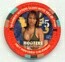Hooters Casino Dealer Phan November 2007 $5 Casino Chip