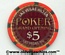 Las Vegas Hilton Poker Room Grand Opening $5 Casino Chip
