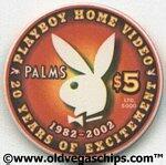 Palms Hotel Playboy Bunny $5 Casino Chip