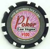 Las Vegas Poker $100 Poker Chip