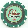 Las Vegas Poker $25 Poker Chip