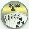 Royal Flush $1 Poker Chips