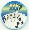 Royal Flush 10¢ Poker Chips