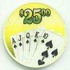Royal Flush $25 Poker Chips