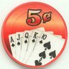 Royal Flush 5¢ Poker Chips
