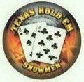 Texas Hold'em Snowmen Collectible Poker Chip