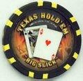 Texas Hold'em Big Slick Collectible Poker Chip