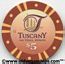 Tuscany Hotel & Casino $1, $5, $25, $100 Chips
