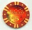 Tuscany Casino 5th Anniversary 2008 $5 Casino Chip