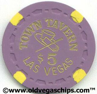Las Vegas Town Tavern $5 Casino Chips