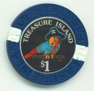 Las Vegas Treasure Island $1 Casino Chip