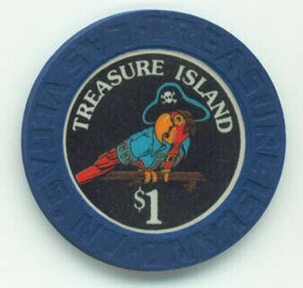 Treasure Island 1st Issue $1 Casino Chip