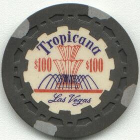 Tropicana Fountain Issue $100 Casino Chip