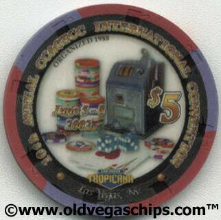 Tropicana CC&GTCC Convention 2002 $5 Casino Chip