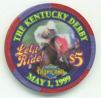 Tropicana Kentucky Derby 1999 $5 Casino Chip