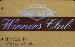Tropicana Casino Winner's Club Slot Club Card