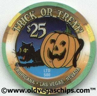 Las Vegas Tropicana Halloween 2001 $25 Casino Chip