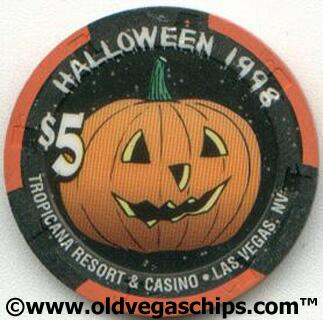 Tropicana Halloween 1998 $5 Casino Chip