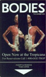 Tropicana Bodies Hotel Room Key