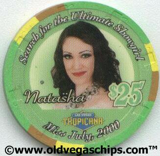Tropicana Natasha Showgirl $25 Casino Chip