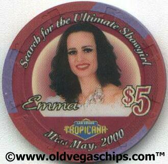 Tropicana Emma Showgirl $5 Casino Chip
