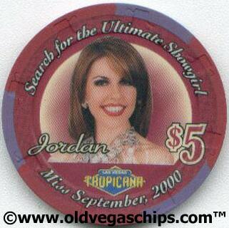 Tropicana Jordan Showgirl $5 Casino Chip