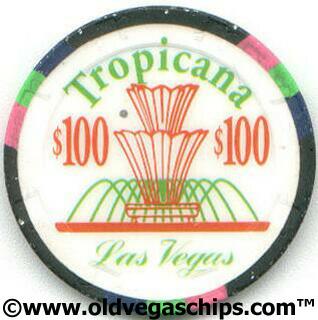 Tropicana Happy New Year 1997 $100 Casino Chip