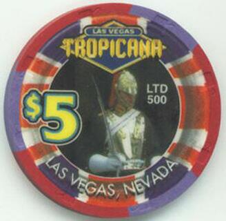 Tropicana Wimbledon 2001 $5 Casino Chip 