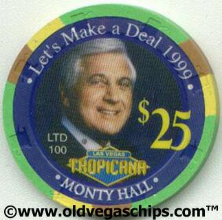Tropicana Monty Hall Let's Make a Deal $25 Casino Chip